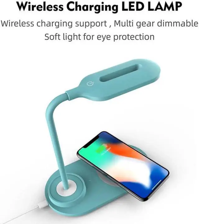 Alt view image 2 of 5 - Charging Led Lamp USB LED Folding Desk Table Reading Lamp For Phone Charging Table Bedroom Study Lamp Portable Light