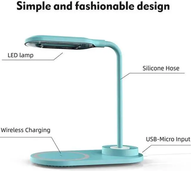 Alt view image 3 of 5 - Charging Led Lamp USB LED Folding Desk Table Reading Lamp For Phone Charging Table Bedroom Study Lamp Portable Light