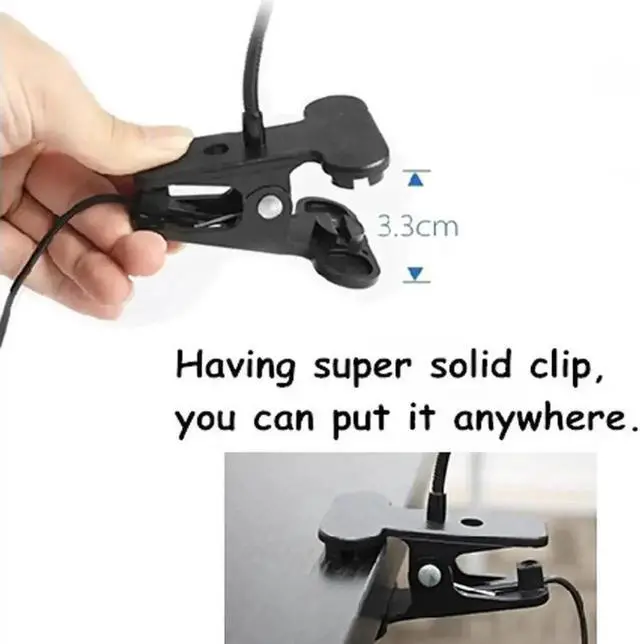 Alt view image 5 of 5 - Table Lamp Usb Study Desk Lamp Adjustable Eye Protection Reading Light Touch Dimmable Flexible Solid Clip Desk Lamp Home