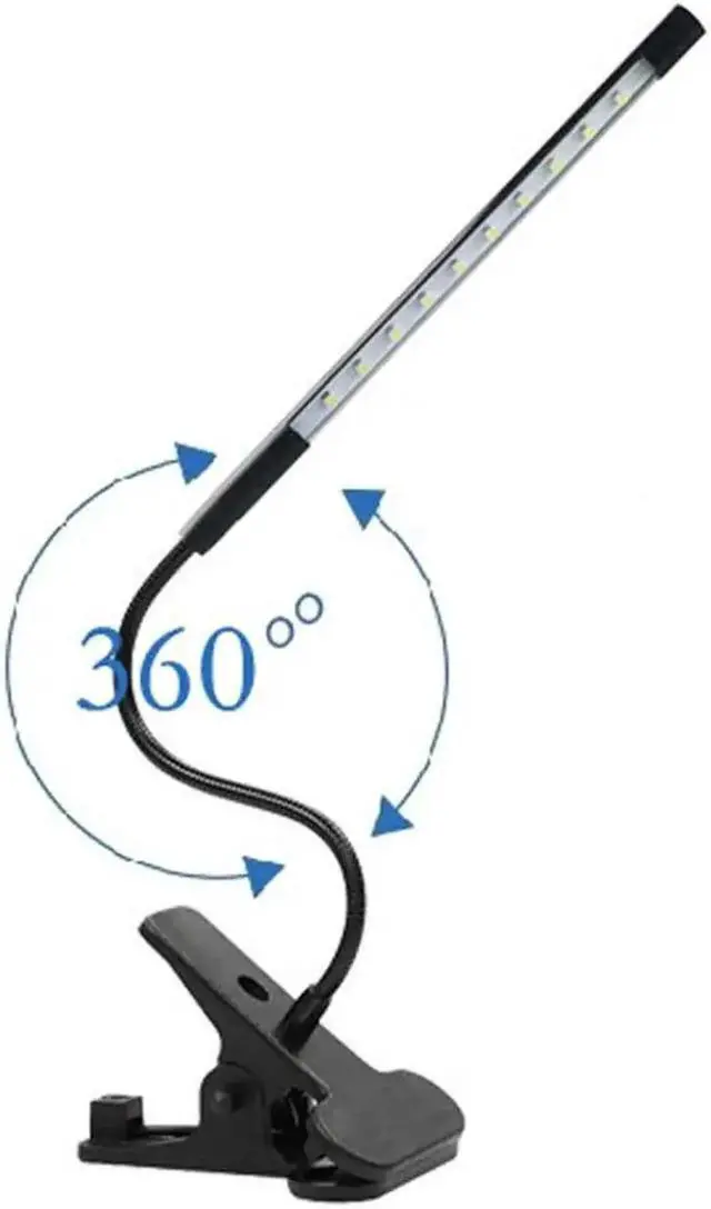 Alt view image 4 of 5 - Table Lamp Usb Study Desk Lamp Adjustable Eye Protection Reading Light Touch Dimmable Flexible Solid Clip Desk Lamp Home