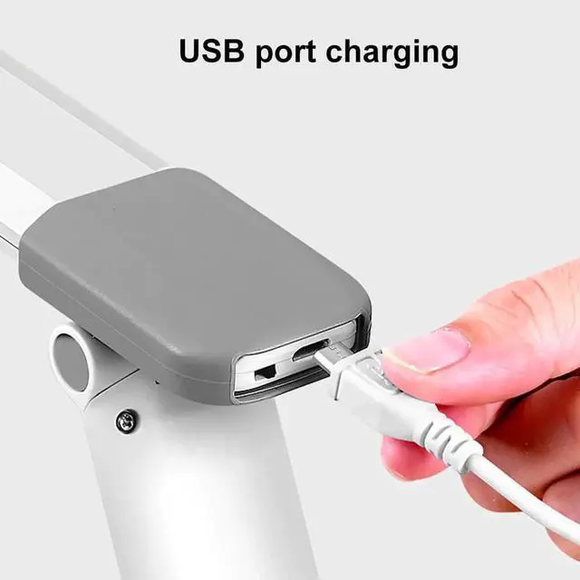 Alt view image 4 of 5 - 2 In 1 Wireless LED Desk Lamps USB Rechargeable Table Lamp For Study 3 Mode Eye Protection Reading Light Portable Wardrobe Light