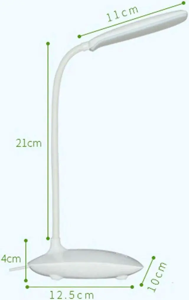 Alt view image 2 of 5 - Rechargeable LED Desks Table Lamp Adjustable intensity Reading Light Touch Switch Desk Lamps Desk Lamps