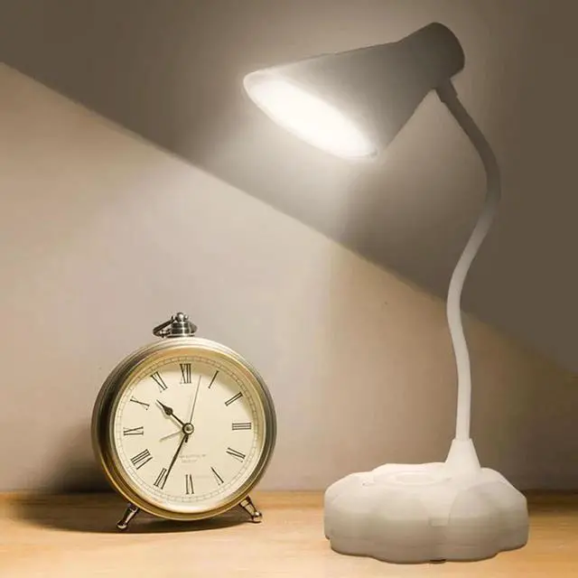 Alt view image 5 of 5 - 4 Models USB Table Light Flexo Lamps Table Clip Wireless Table Lamp Study 3 Modes Touch Rechargeable LED Reading Desk Lamp