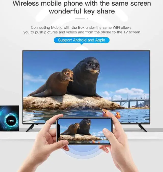 Alt view image 5 of 5 - TV Box Smart Android 10.0 4GB 32GB 64GB Allwinner H616 Quad Core WiFi 6K TV BOX Youtube Media player Set top box 2G 16G TV