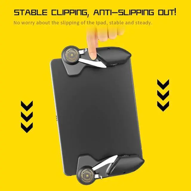 Alt view image 3 of 5 - AKpad6K 2pcs 6 Fingers Tablet Shooting Gaming Button Triggers Gamepad for Ipad Controller PUBG Game Controller Joystick
