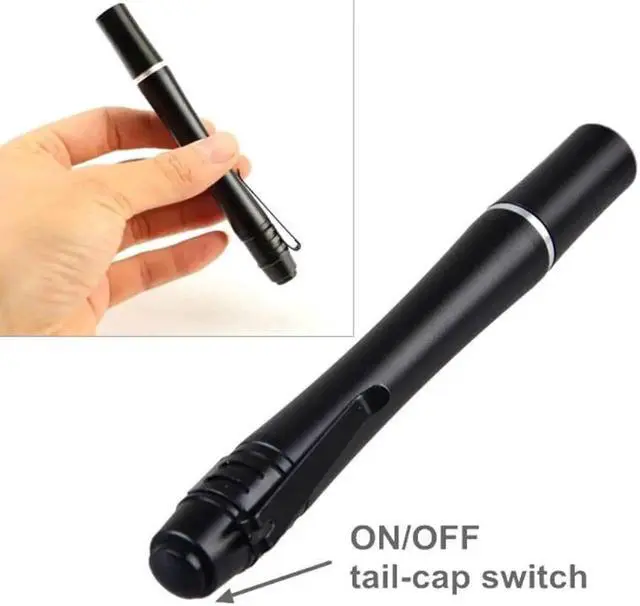 Alt view image 2 of 5 - Pen Light Glue Curing Invisible Ink Detector Penlight 395NM 365NM 380NM UV LED Pen Light Flashlight