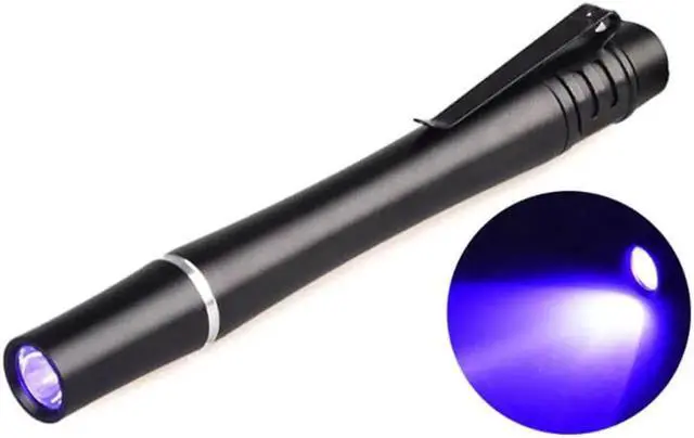 Alt view image 3 of 5 - Pen Light Glue Curing Invisible Ink Detector Penlight 395NM 365NM 380NM UV LED Pen Light Flashlight
