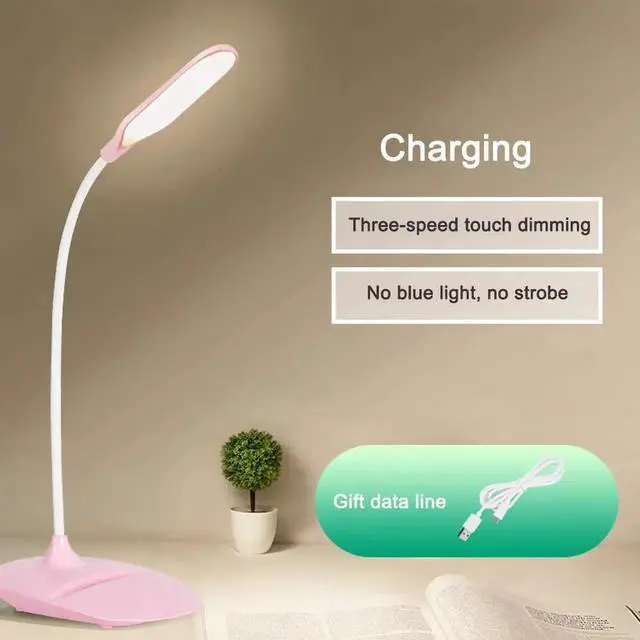Alt view image 2 of 5 - High Quality Adjustable intensity USB Rechargeable Desks Table Lamp Reading Light Touch Switch Desk Lamps Hot Desk Lamp