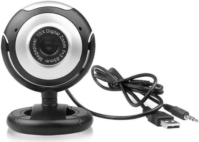 Alt view image 3 of 5 - HD Webcam USB 2.0 Video Web Camera 10X Digital Zoom 360 Degree Rotation Clip-on Computer Webcam with MIC for PC Laptop Camera