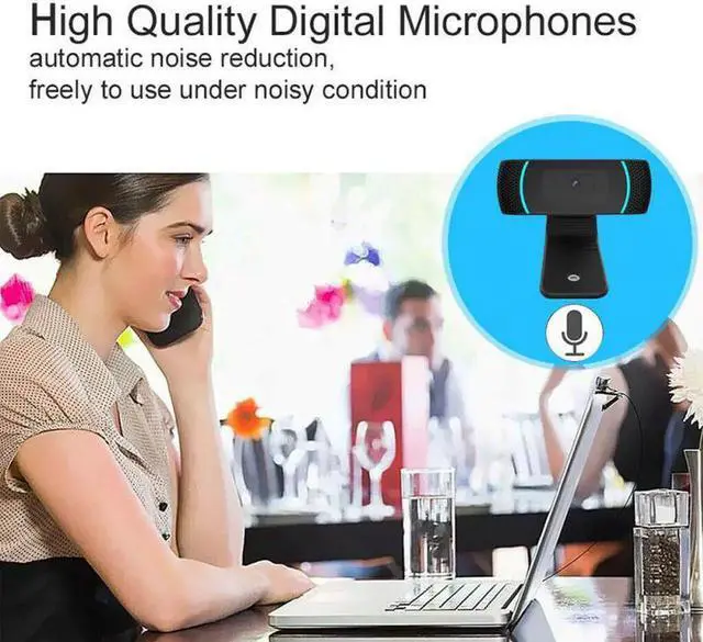 Alt view image 2 of 5 - Full Hd Webcam 1080p Webcam With Microphone USB Camera Web Camera With Microphone For PC Computer 12-24 Hours Shipping