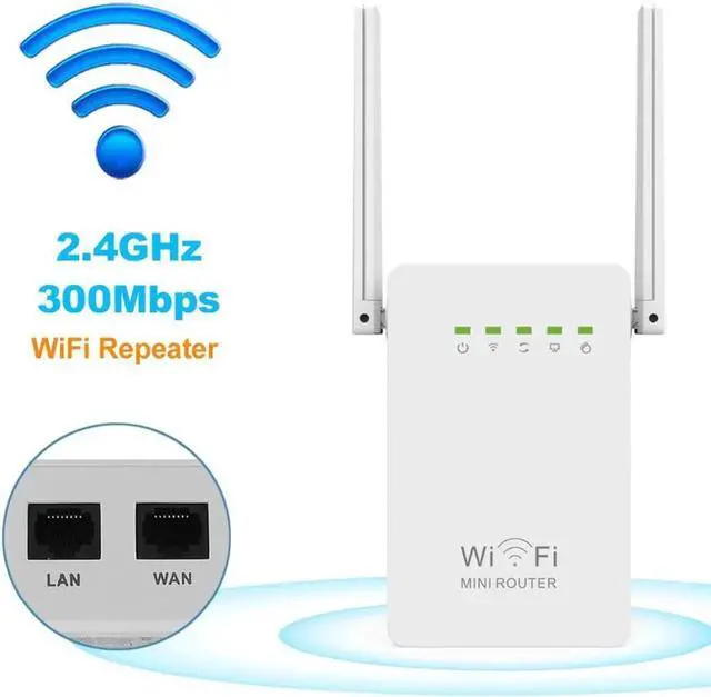 Main image of 300Mbps WiFi Router Amplifier Network Expander Repeater Power Extender Roteador 2 Antenna for TP Router