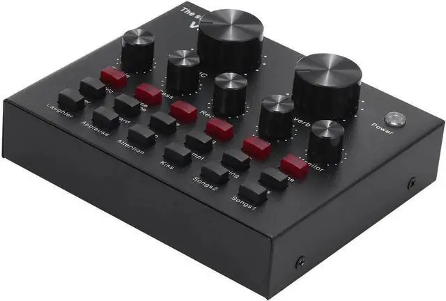 Alt view image 5 of 5 - Mobile Phone Sound Card Bluetooth Microphone Live USB External Sound Card DSP Chip 12 Sound Effects for Phone Computer PC