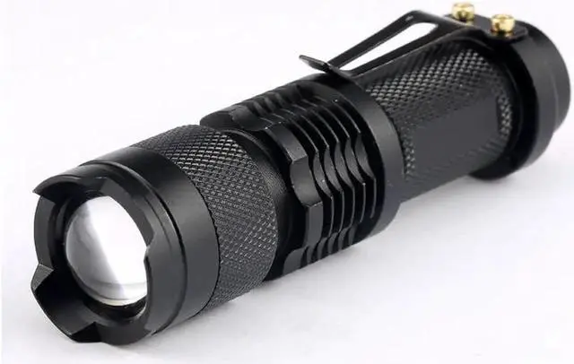 Alt view image 2 of 5 - Flashlight 365nm/395nm Ultra Violet Light Zoomable light Torch Lamp For Marker Checker Detection Using AA/14500 battery