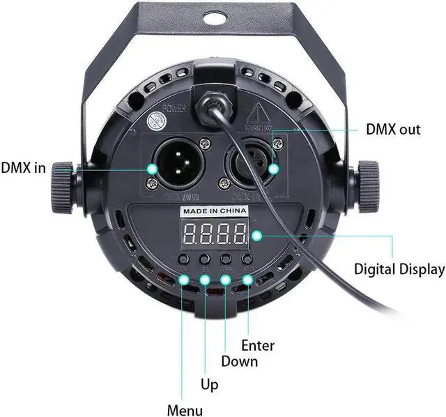 Alt view image 4 of 5 - 10W RGB UV COB LED Par Light Wireless Remote Control Stage Bright Smooth Lighting Lamp DJ DMX Lights for Party Bars Show