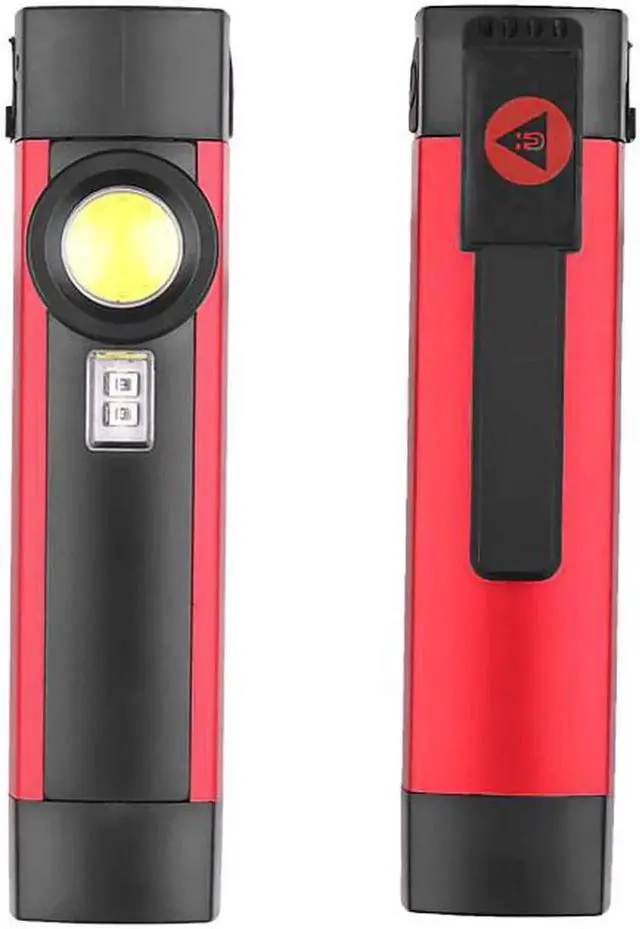 Alt view image 3 of 5 - Portable 4 Mode COB Flashlight UV Torch USB Rechargeable LED Work Light Magnetic XPE Hanging Hook Lamp For Outdoor Camping