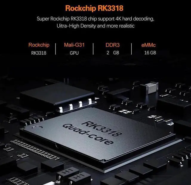 Alt view image 4 of 5 - RBOX R1 Smart TV Box Android 10.0 2+16GB WiFi TV Set Top Box Media Player US Plug