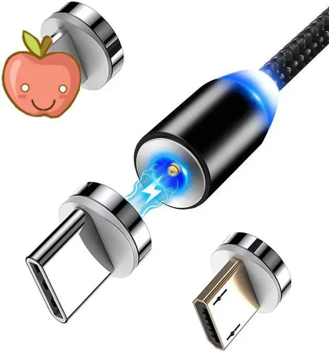 Main image of Charger Micro USB Cable plug Round Cable plug Fast Charging Wire Cord Magnet USB Type C Cable plug