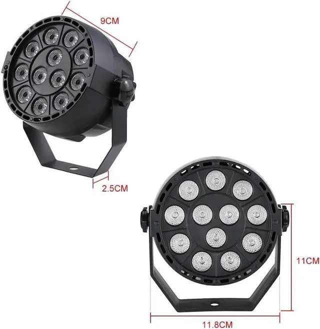 Alt view image 3 of 5 - Sound Active DMX512 Master-slave 8 Channels UV LED Stage Light LED Par DJ Equipments Ultraviolet Led Stage Par Light Lmap