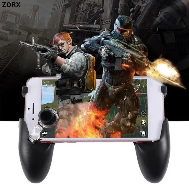 Alt view image 2 of 5 - 5 in 1 PUBG COD Moible Controller Gamepad Fire L1 R1 Triggers Pad Grip L1R1 Joystick for Call of Duty Game iPhone Android