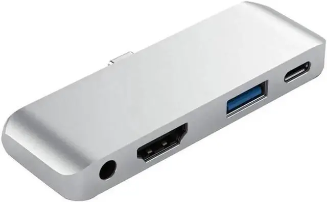 Alt view image 3 of 5 - 4-in-1 Multi-Function For Ipad Pro usb Hub Type C To HDMI+AUX+USB+Pd Hub Adapter USB Hub Notebook Accessories For PC Laptop