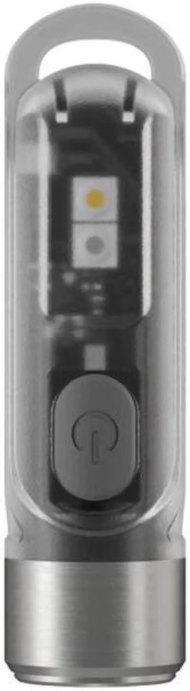 Alt view image 5 of 5 - TIKI LE Mini Futuristic Keychain light USB Charging CRI white UV LEDs Torch max 300 lumen built-in battery flashlight