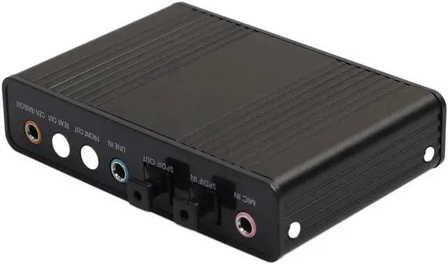 Alt view image 3 of 5 - Professional External USB Sound Card 6 Channel 5.1 External Optical Audio Sound Card with USB Cable For Notebook Computer