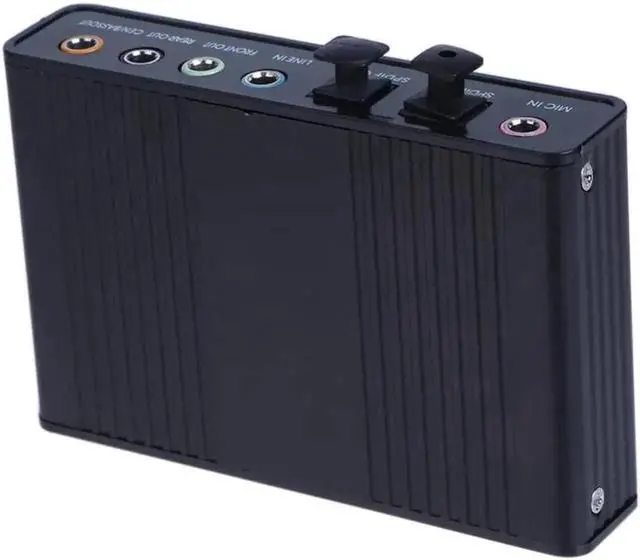 Alt view image 4 of 5 - Professional External USB Sound Card 6 Channel 5.1 External Optical Audio Sound Card with USB Cable For Notebook Computer