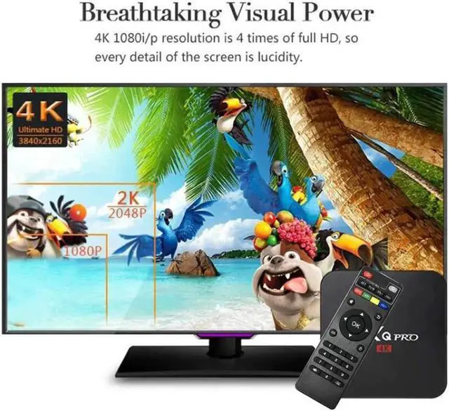 Alt view image 2 of 5 - 2.4G Wifi RK3229 Max Set Top Box Smart TV BOX Android 7.1 TV box 8GB 16GB 4K Google Netflix Youtube Media Player