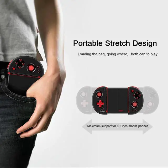 Alt view image 3 of 5 - 9087S Joystick for Phone Gamepad Android Game Controller Bluetooth Extendable Joystick for ios Tablet PC Android Tv Box