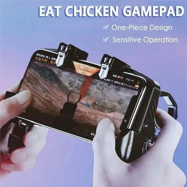 Alt view image 4 of 5 - 2020 Mobile Phone Gamepad Joystick PUGB Game Shooter Trigger Fire Button For IPhone Android phone gaming controller accessories