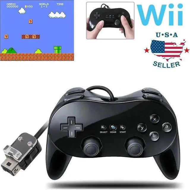 Alt view image 4 of 5 - Classic Wired Game Controller Gaming Remote For Pro Gamepad Shock Joypad Joystick For Nintendo Wii Second-generation