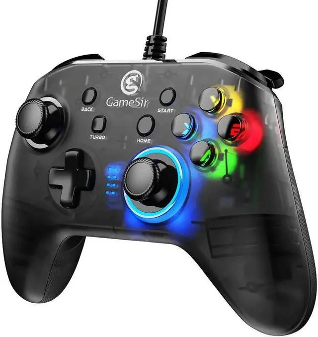 Alt view image 2 of 5 - T4w USB Wired Game Controller for Windows 7/8/10 PC Gamepad with Vibration and Turbo Joystick for Steam Games