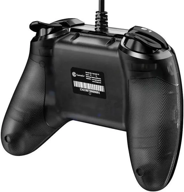 Alt view image 4 of 5 - T4w USB Wired Game Controller for Windows 7/8/10 PC Gamepad with Vibration and Turbo Joystick for Steam Games