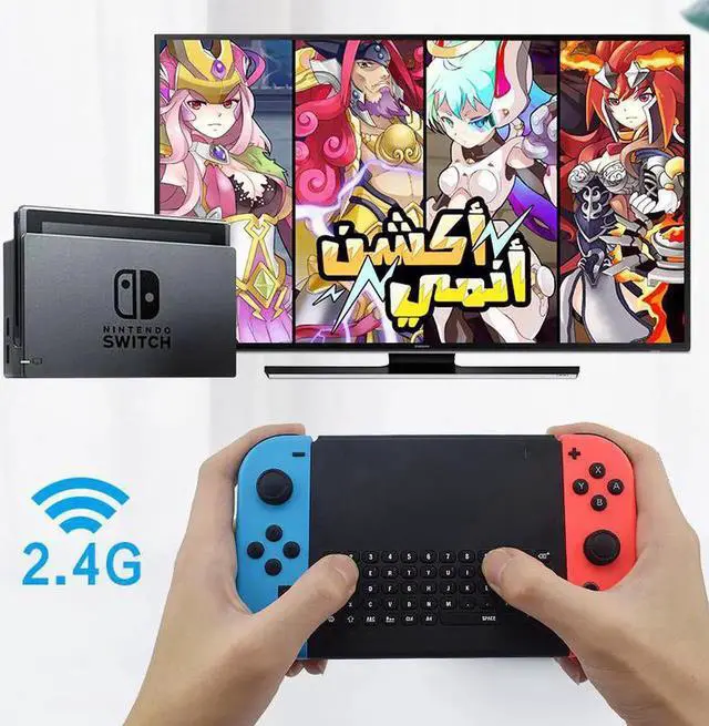 Alt view image 2 of 5 - 2.4 G Wireless Game Keyboard For Nintendo Switch Mini Gaming Keyboard Controller For Joy-Con NS Console