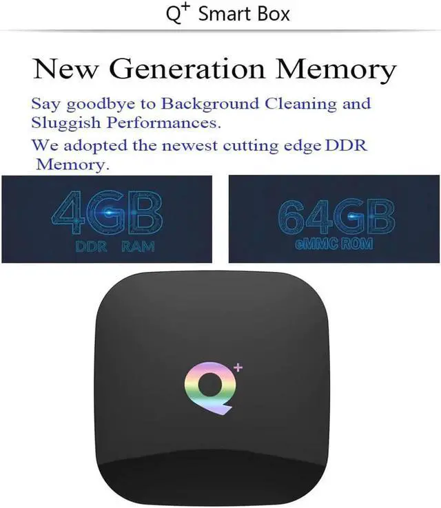 Alt view image 3 of 5 - Plus Smart TV Box Android 9.0 TV Box 4GB RAM 32G/64G ROM uad Core H.265 WiFi Google Play store Youtube Set Top Box PK H96/X96