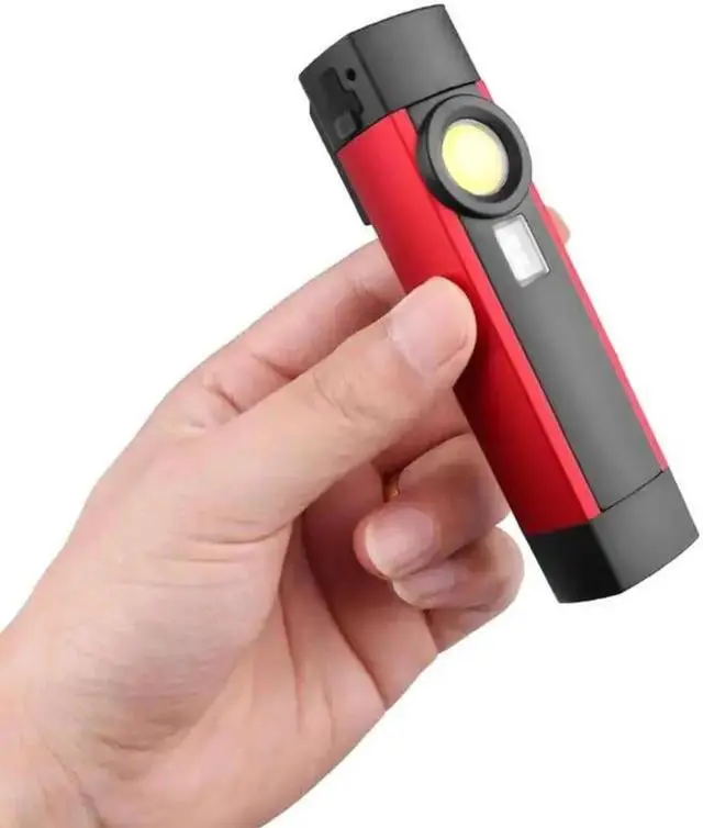 Alt view image 2 of 5 - 3W 4 Modes Flashlight XPE COB 395 UV LED Torch USB Rechargeable IP44 Portable Lighting for Car Overhaul Outdoor Working