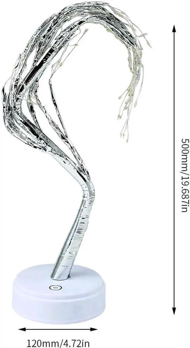 Alt view image 4 of 5 - 108 LED Table Lamp Mini Christmas Tree Night Light USB Battery Power Home Decor Fairy Lights for Bedroom Indoor Holiday Lighting