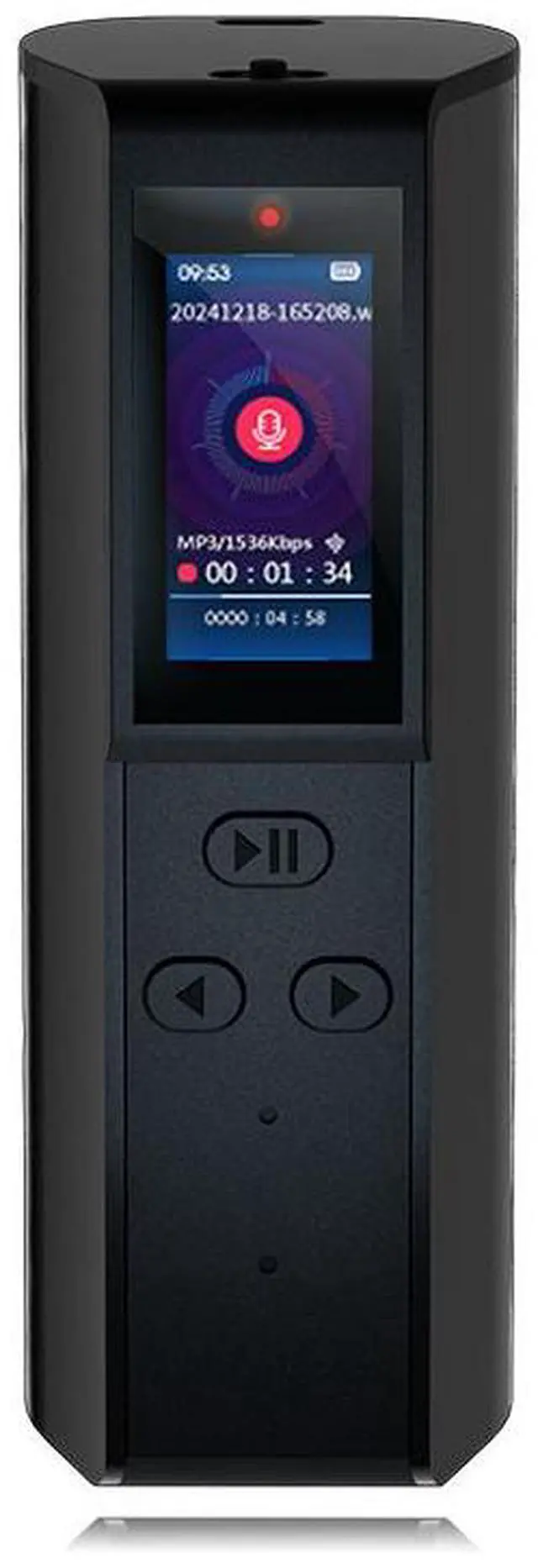 Main image of Digital voice recorder with magnetic attachment, intelligent noise reduction, long battery life and large capacity. Ideal for classroom and business conference recordings.