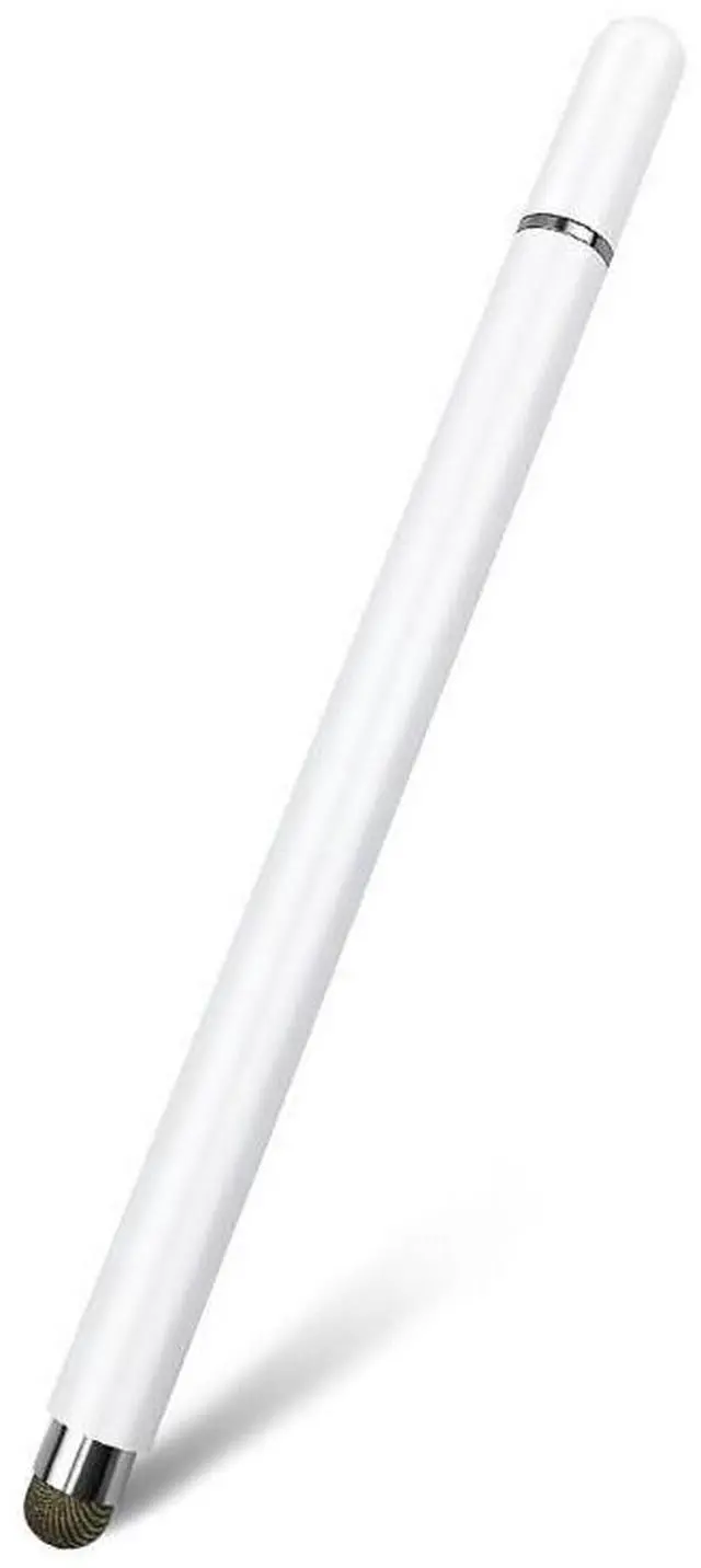 Main image of The new high-precision capacitive pen is suitable for iPad, mobile phones and tablet round disc drawing and handwriting pens with passive magnetic suction touch function. White double-headed shape