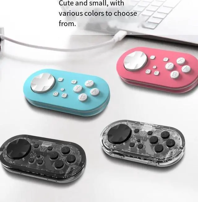 Alt view image 3 of 3 - Wireless controller with metal joystick and crystal buttons