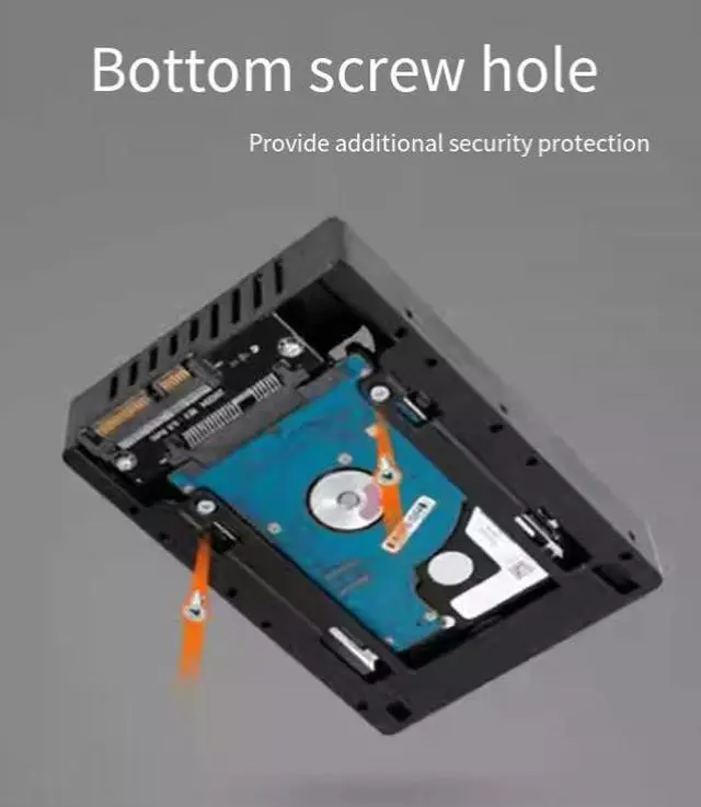 Alt view image 4 of 4 - anicorn Hard drive tray 2.5 to 3.5 inch SATA tool-free hard drive holder box MB882SP-1S-3B