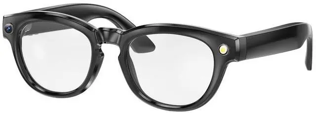 Alt view image 2 of 5 - AI-powered smart glasses with 800W camera for taking photos and videos, object recognition, translation and Bluetooth connectivity.