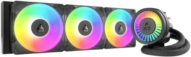 Main image of ARCTIC Liquid Freezer III Pro 360 A-RGB - AIO CPU Cooler, 3 x 120 mm Water Cooling, 38 mm Radiator, PWM Pump, VRM Fan, AMD AM5/AM4, Intel LGA1851/1700 Contact Frame - Black
