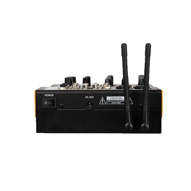 Alt view image 3 of 5 - 4-channel mixing console wireless Bluetooth microphone stage performance recording effects unit outdoor live broadcast