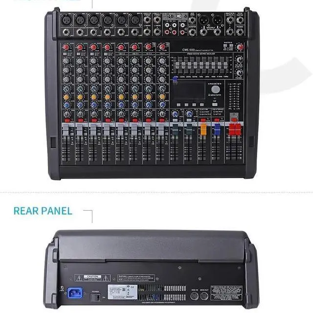 Alt view image 2 of 5 - PM600 CMS600 - 3 Mixing Console - Professional High-Power Model with 99 Effects for Stage Performances and Special Mixing Applications CMS600-3