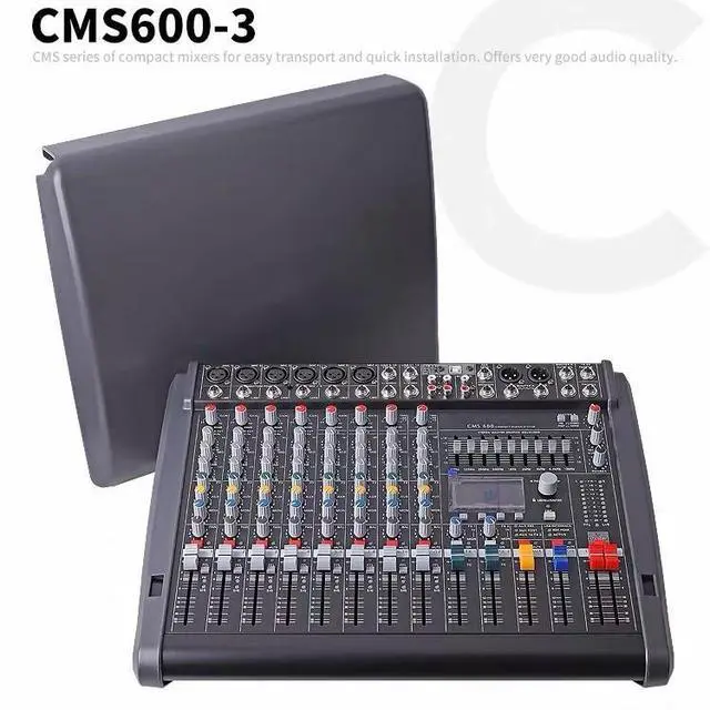 Alt view image 4 of 5 - PM600 CMS600 - 3 Mixing Console - Professional High-Power Model with 99 Effects for Stage Performances and Special Mixing Applications CMS600-3