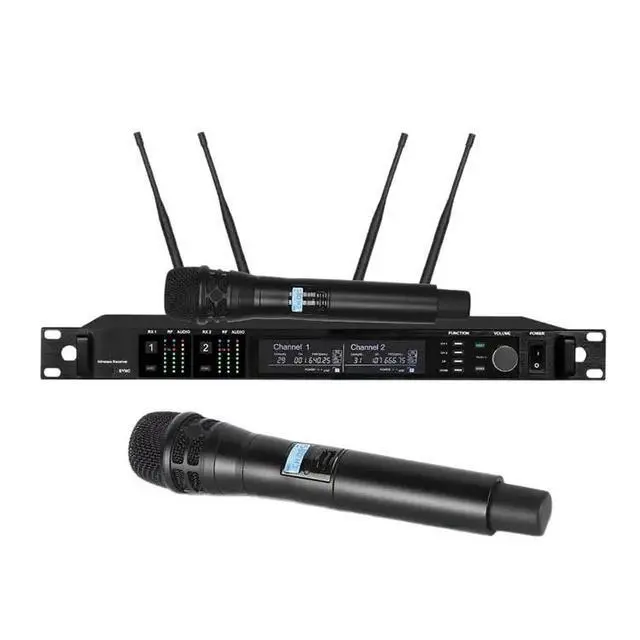 Alt view image 5 of 5 - AD4D Wireless Microphone - One for Two Users - Professional Large-Scale Stage Performance - U-Section Long-Distance Microphone