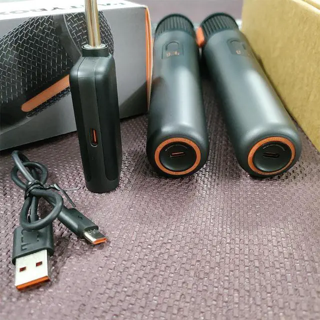 Alt view image 2 of 5 - WIRELESSMICROPHONE - Two-in-One Wireless Microphone PartyBox Audio Microphone