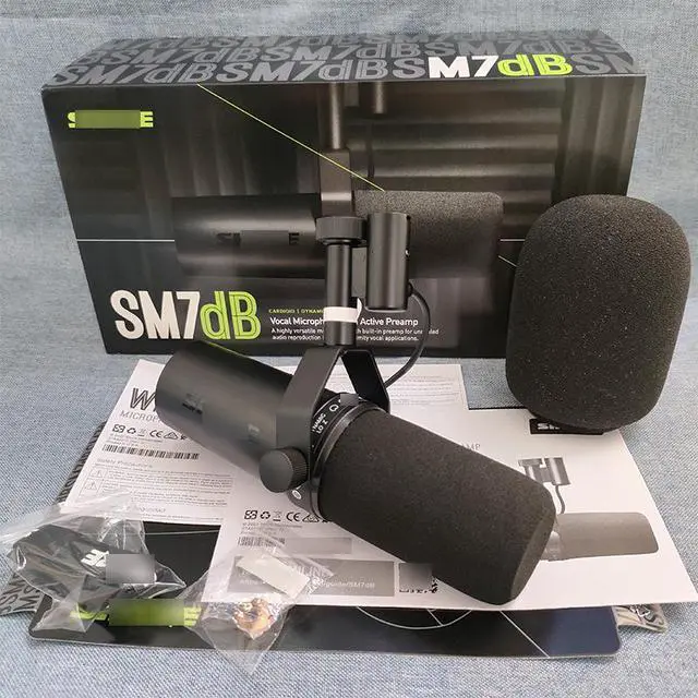 Alt view image 3 of 5 - SM7DB wired moving-coil microphone - recording studio voice-over commentary radio broadcast professional microphone