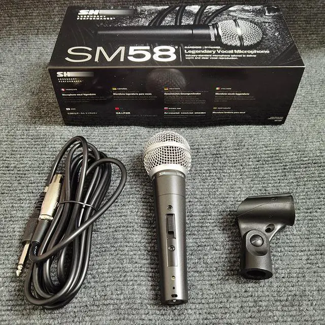 Alt view image 5 of 5 - Wired moving-coil SM58S microphone for karaoke stage performance live streaming. Professional microphone SM58LC. SM58-L - model without switch